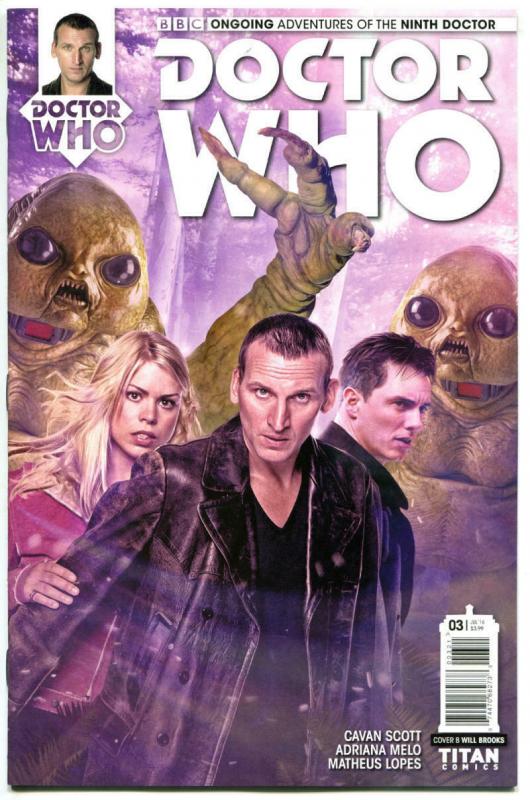 DOCTOR WHO #3 B, NM, 9th, Tardis, 2016, Titan, 1st, more DW in store, Sci-fi