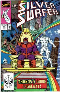 Silver Surfer #35 (1987 v3) Jim Starlin Thanos Drax NM-