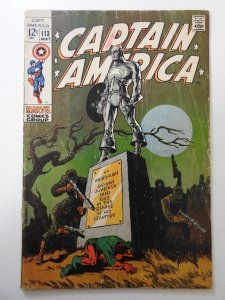 Captain America #113 (1969) GD- Condition see description