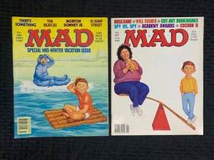 1989 MAD MAGAZINE #286 & 287 FN 6.0 Alfred E Neuman / Roseanne LOT of 2