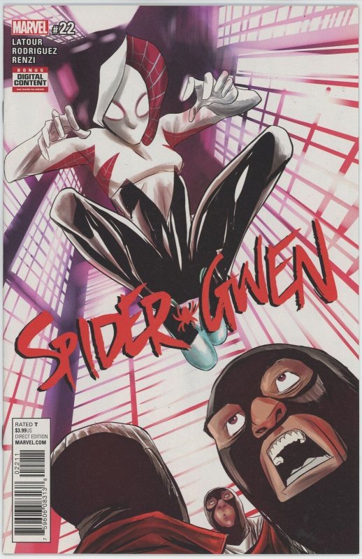 Spider Gwen #22 (2015) - 9.6-9.8 NM/MT *Rhino & Lizard*