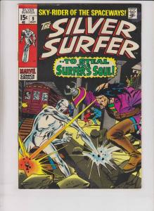 Silver Surfer #9 FN october 1969 - stan lee - john buscema - flying dutchman