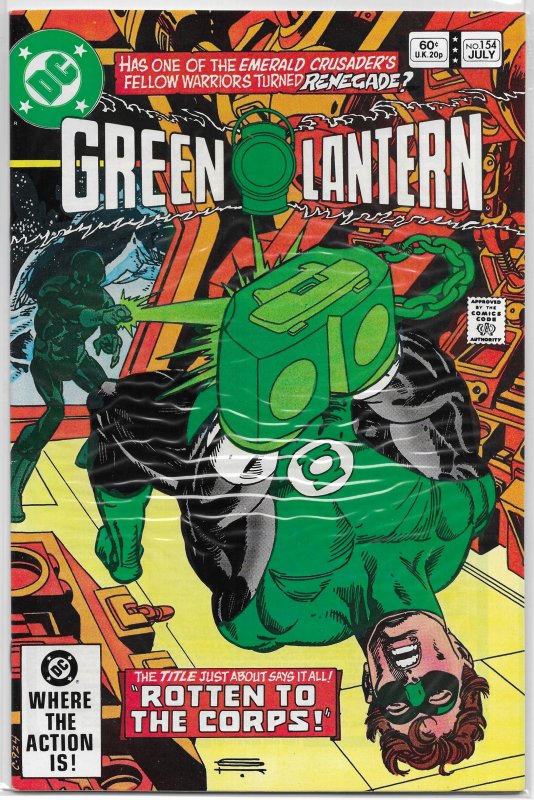 Green Lantern   vol. 2   #154 VF Corps, Barr/Staton, cover: Kane, Medphyl