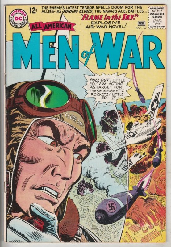 All-American Men of War #107 (Feb-65) FN/VF Mid-High-Grade Lt Steve Savage Ba...