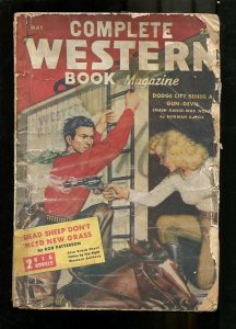 COMPLETE WESTERN PULP-1947-MAY-ROD PATTERSON-GIRL ART FR