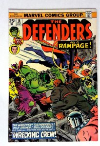 Defenders #18 (1974) FN/VF Hulk Marvel
