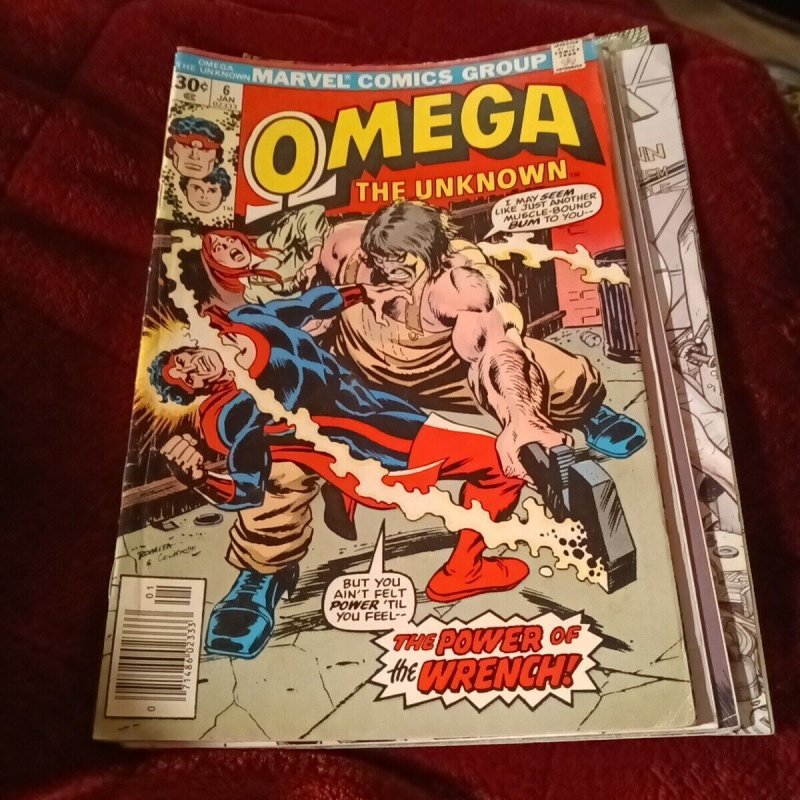 Omega The Unknown 10 Issue Comics Marvel Lot Run Set Collection Bronze Modern...