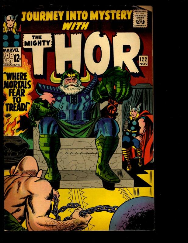 Journey Into Mystery # 122 VG/FN Marvel Comic Book Thor Loki Odin Avengers NE3
