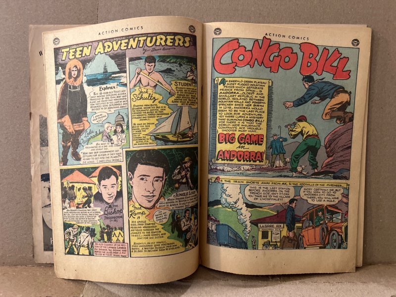 Action Comics #142 (1950) GD 1st time Kryptonite shown as green