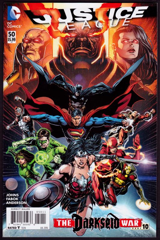 Justice League #50 (New 52) Darkseid War Pt 10  9.4 NM