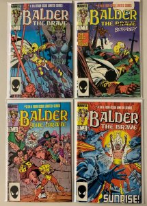 Balder the Brave set #1-4 Direct Marvel average 8.0 VF (1985 to 1986)