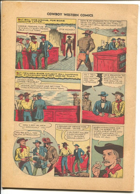 Cowboy Western #21 1949-Charlton-Jessie James-Wild Bill Hickok-Kit Carson-P