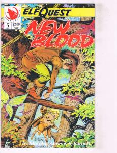 Lot of 5 Elf Quest New Blood Warp Graphics Comic Books #2 3 5 7 10 BH22 