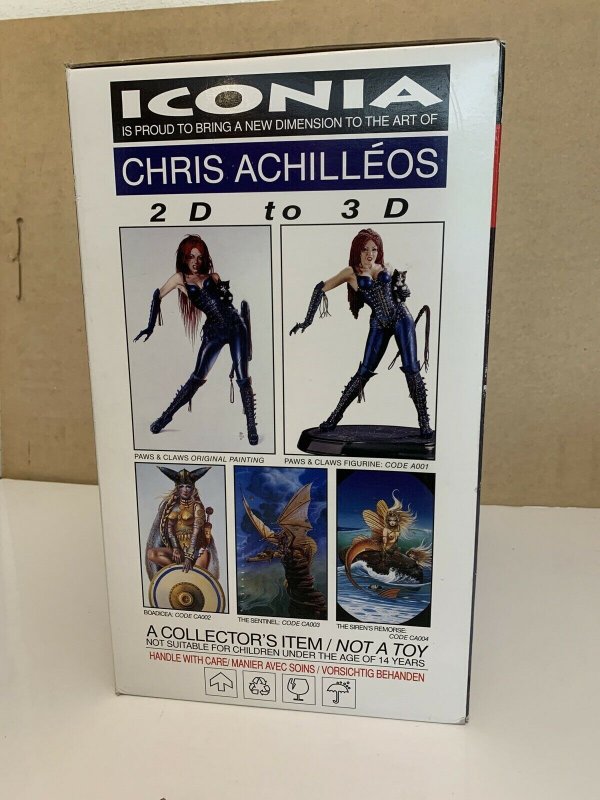 Chris Achilleos: 2D to 3D Paws & Claws Statue 13” Limited 76/3000 ICONA