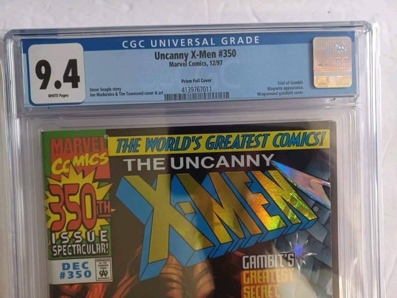 Uncanny X-Men #350 Foil Cover - Gambit - 1997 - CGC 9.4