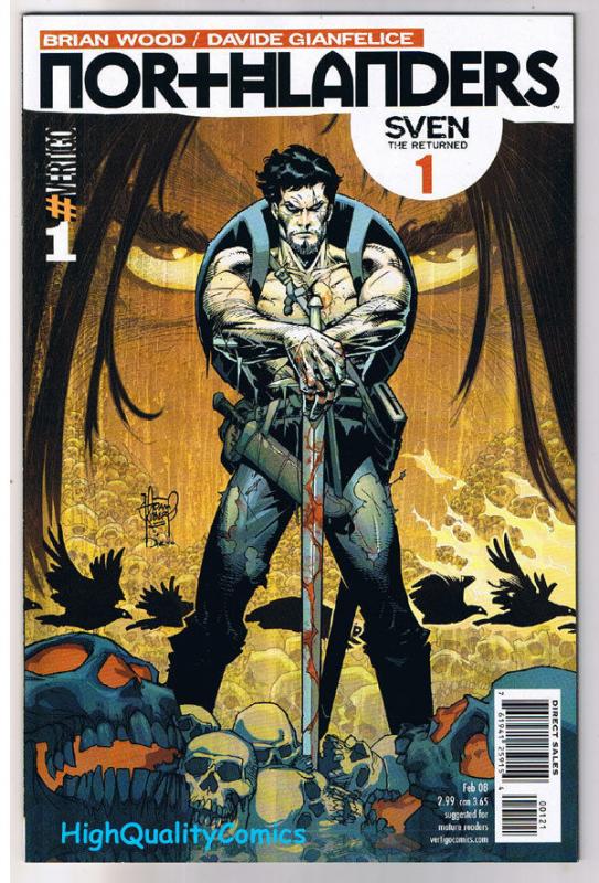 NORTHLANDERS #1, VF/NM, Vikings, Vertigo, Brian Wood, 2008, more in store