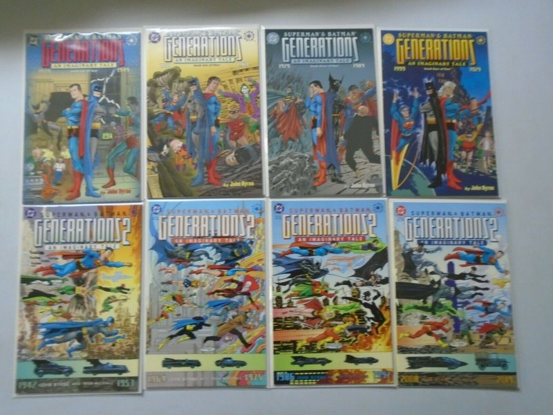 Superman and Batman Generations 2 Sets 8 Different Books (1999-2001)
