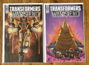 Transformers War’s End #3 + 4 Lot Cover B IDW NM