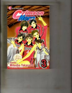 Lot Of 6 Shojo Beat Crimson Hero Manga Volumes # 1 2 3 4 5 8 Viz Media J110