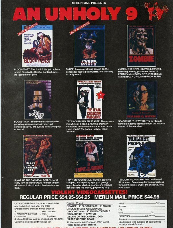 Fangoria #20(1982)Creep Show Magazine VF 8.0