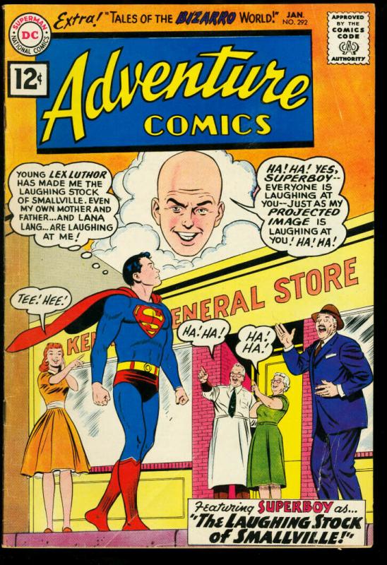 ADVENTURE COMICS #292-DC-SUPERBOY-LEX LUTHOR COVER VG