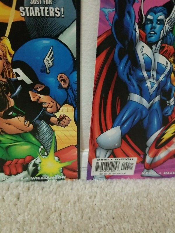 Unlited Access #1,2,3,4 Lot Marvel And DC Crossover All NM