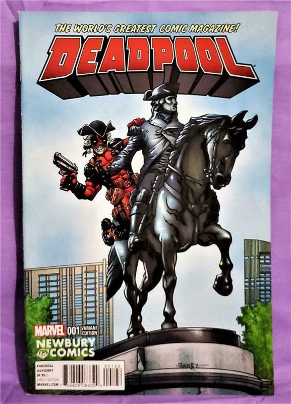 Gerry Duggan DEADPOOL #1 Newberry Comics Variant Cover (Marvel, 2016)!