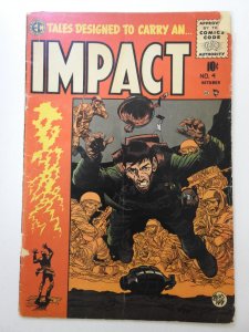 Impact #4 (1955) EC Comic! Jack Davis Cover Art! Solid Good+ Condition!