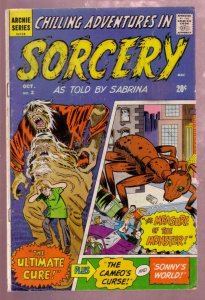 CHILLING ADVENTURES IN SORCERY #2 1972-SABRINA HORROR-good/very good G/VG