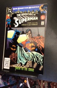 Adventures of Superman #467 (1990) Dark Knight over metropolis part 2 wow! VF/NM