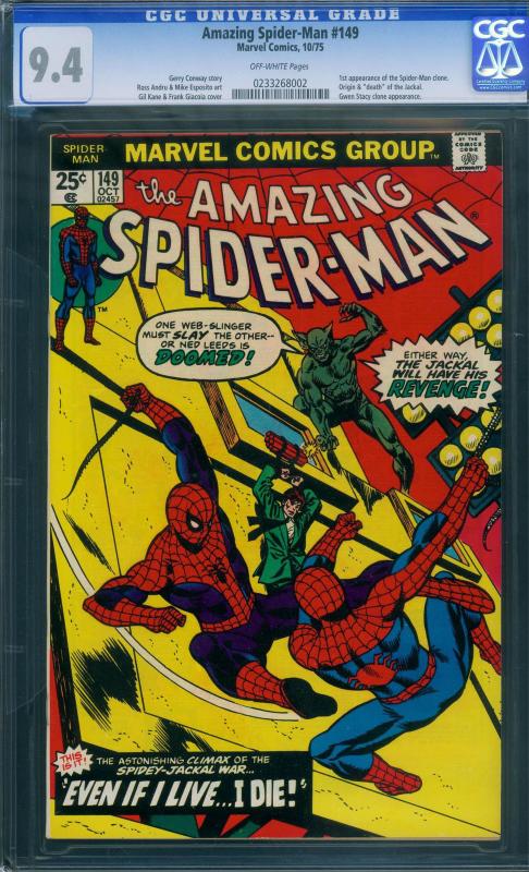 AMAZING SPIDER-MAN #149-1975--CGC 9.4--FIRST SPIDER-MAN CLONE 0233268002