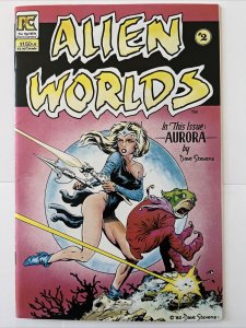 ALIEN WORLDS # 2 PACIFIC COMICS  1983 DAVE STEVENS COVER -- NM-  ￼