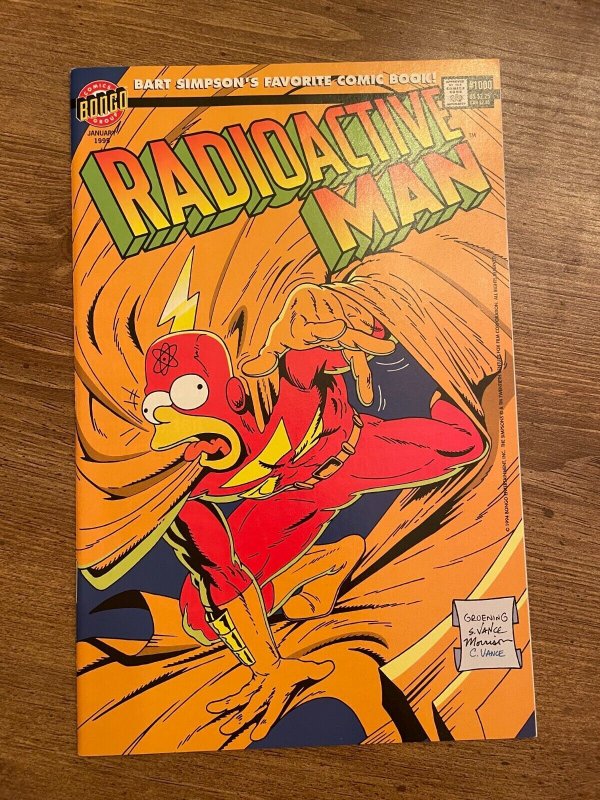 Radioactive Man # 1000 NM Bongo Simpsons Comic Book Homer Bart Lisa Cartoon J945 
