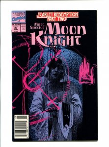 Marc Spector: Moon Knight #27 - Signed J. M Dematteis/Newsstand (8.5) 1991