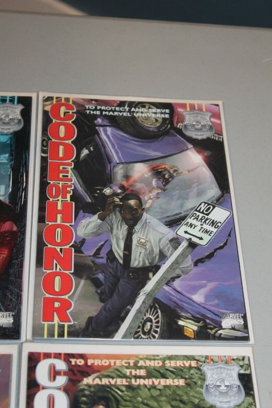 Complete Set Marvel Comics Code of Honor 1-4 1996 Spider-man Thor Daredevil XMen