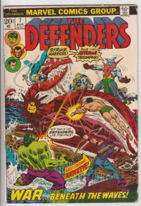 Defenders, The #7 (Aug-73) GD- Affordable-Grade Hulk, Dr. Strange, Silver Sur...