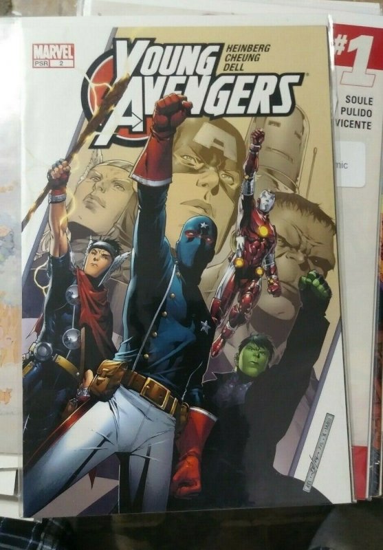 YOUNG AVENGERS # 2 HAWKEYE PATRIOT HULKLING WICCAN IRON LAD