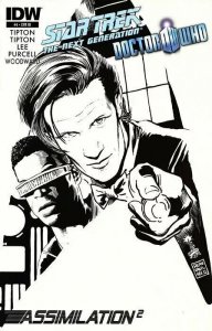 STAR TREK NEXT GENERATION/DOCTOR WHO ASSIMILATION 2 #4 FRANCAVILLA SKETCH COVER.