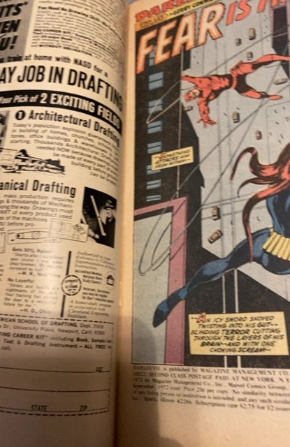 Daredevil #91 (1972)intro the first Mr fear/Black widow