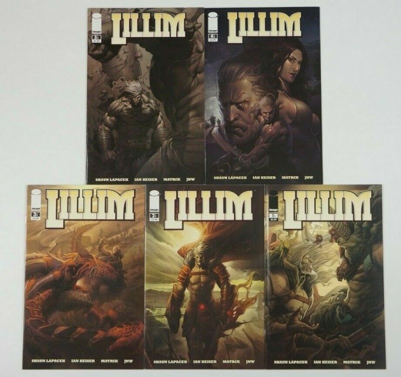 Lillim #1-5 VF/NM complete series - loki vs odin - image comics set lot 2 3 4