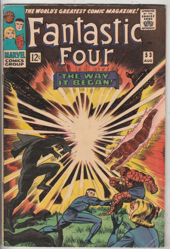 Fantastic Four #53 (Aug-66) FN/VF Mid-High-Grade Fantastic Four, Mr. Fantasti...