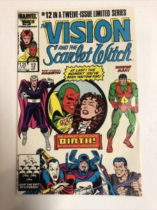 Vision & Scarlet Witch (1986) # 12 (NM-) Direct | 1st App twins Wiccan & Speed