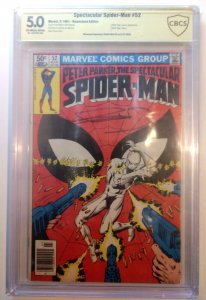 The Spectacular Spider-Man #52 (CBCS 5.0, 1981) Signed by Frank Miller