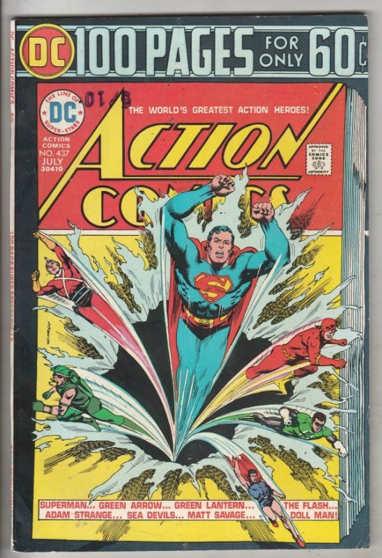 Action Comics #437 (Jul-74) VF High-Grade Superman