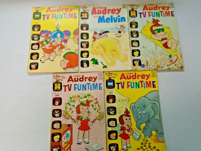 Bronze Age Harvey Little Audrey Giant Size Comic Lot 5 Different 4.0 VG