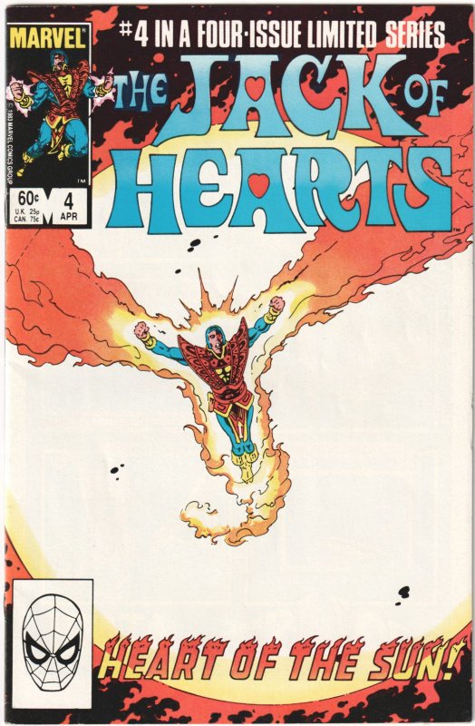 Jack of Hearts #1, 2, 3, 4 (1984) Complete set!