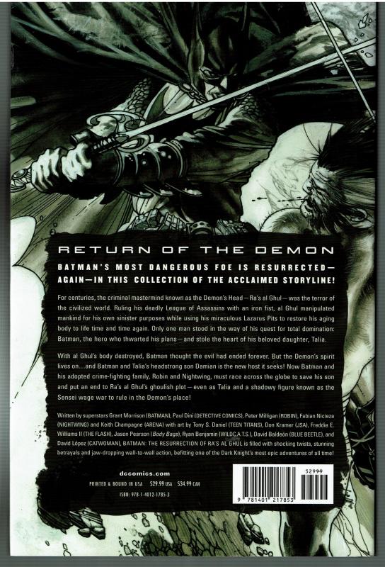 Batman - Resurrection of Ra's Al Ghul - HARD BACK - VERY FINE