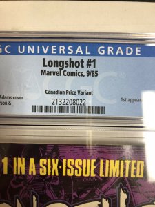 Longshot (1985) # 1 (CGC 9.6 White Pages) - CPV  - 1st App Longshot & Spiral