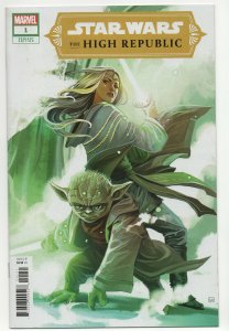 Star Wars The High Republic #1 Stephanie Hans Yoda Variant Marvel Comics 2021