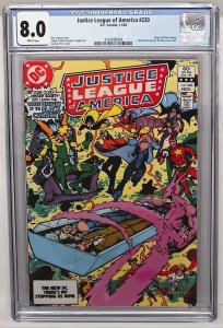 JUSTICE LEAGUE of AMERICA #220 CGC 8.0 True Origin of Black Canary DC Comics